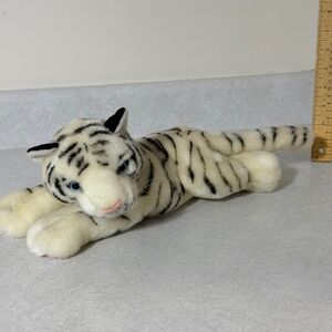 Mirage Las Vegas White Tiger Plush Stuffed Animal Blue Eyes Souvenir 15 Inch
